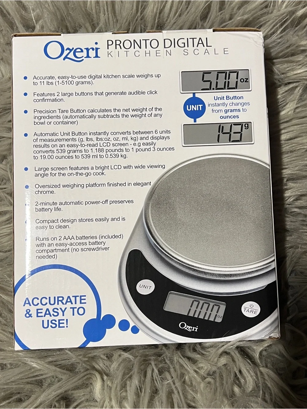 Pronto Digital Kitchen Scale - Blue